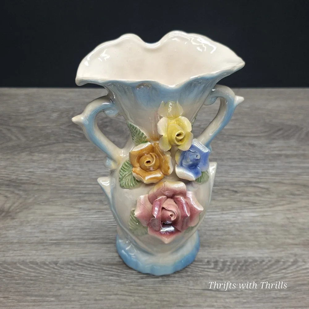 Vintage‎ Lusterware Flower Vase - 8 3/4